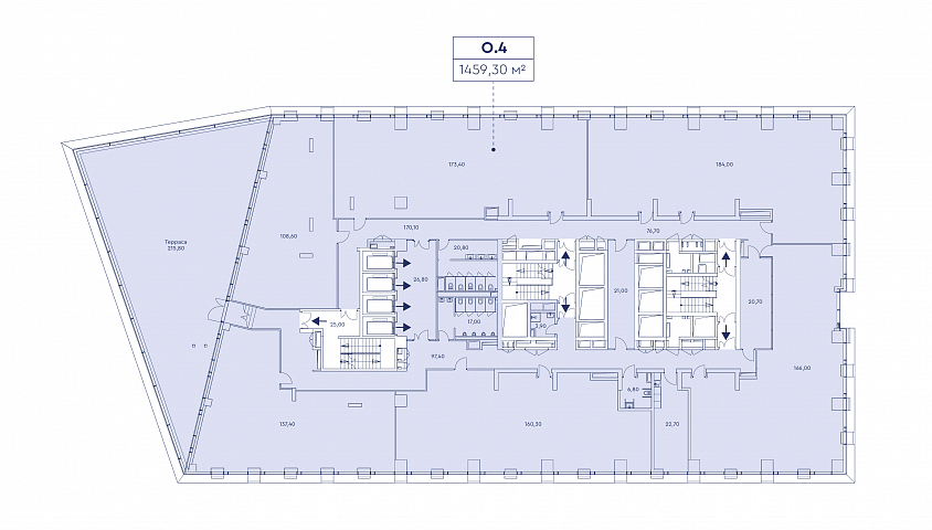 Офисное помещение 1459,30 м² с террасой - Продажа Офисное помещение