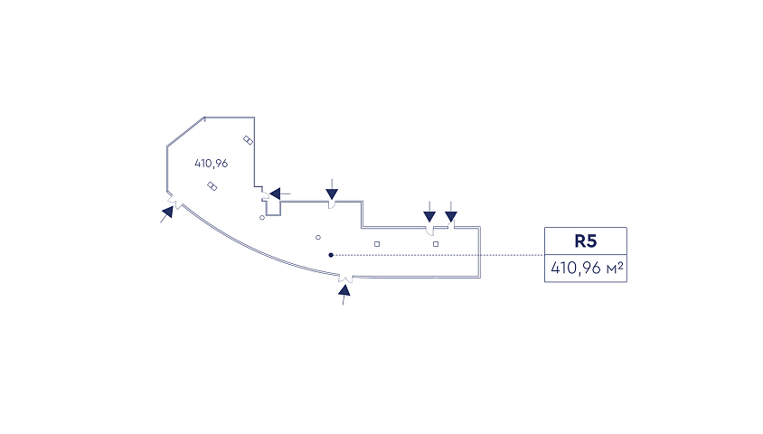Помещение 410,96 кв.м. в ТРЦ Гудзон - Аренда ПСН