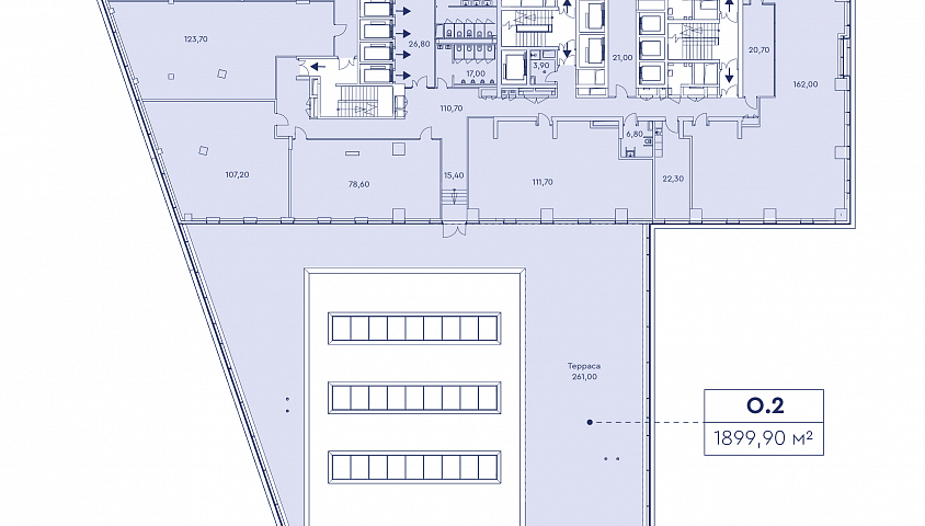 Офис 1899,90 м² с террасой в МФК Мираполис - Продажа Офисное помещение