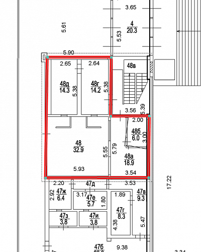 Торговое помещение 86,3 м² в ТЦ Южный - Аренда Торговое помещение