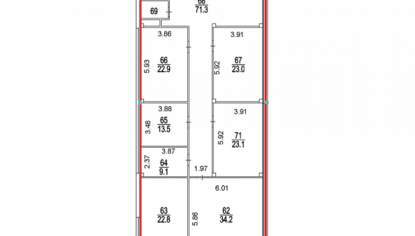 Торговое помещение 227 м² в ТЦ Южный - Аренда Торговое помещение
