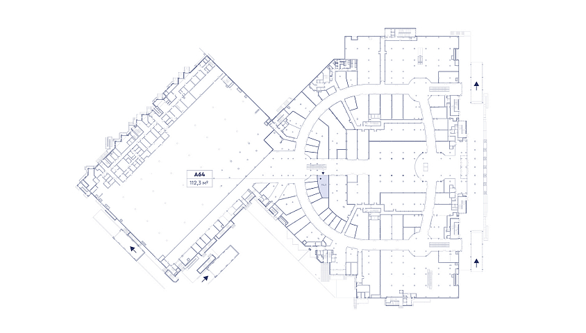 Помещение 112,3 кв.м. в ТРЦ Гудзон - Аренда Торговое помещение