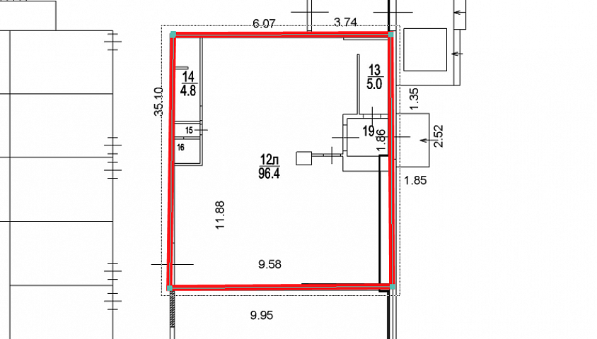 Торговое помещение 111,6 м² в ТЦ Южный - Аренда Торговое помещение