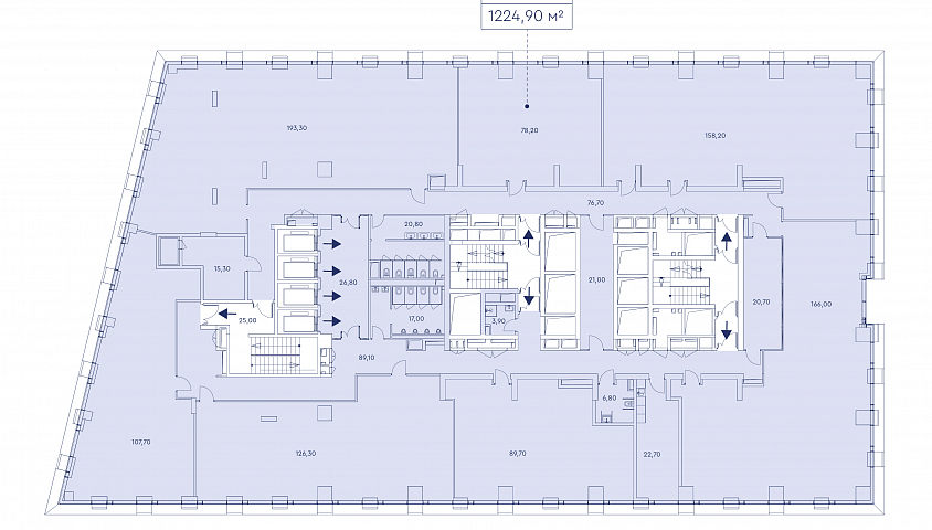 Офис 1224,90 м²  в МФК Мираполис - Продажа Офисное помещение