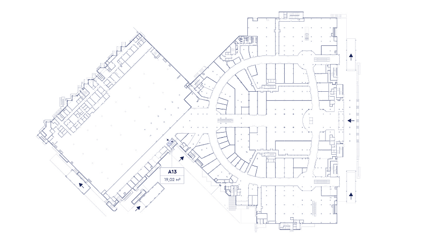 Помещение 19,02 кв.м. в ТРЦ Гудзон - Аренда Торговое помещение
