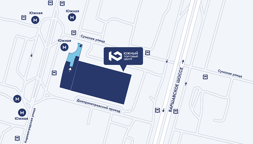 Коммерческое помещение 1097,90 м² в ТЦ Южный - Аренда Торговое помещение