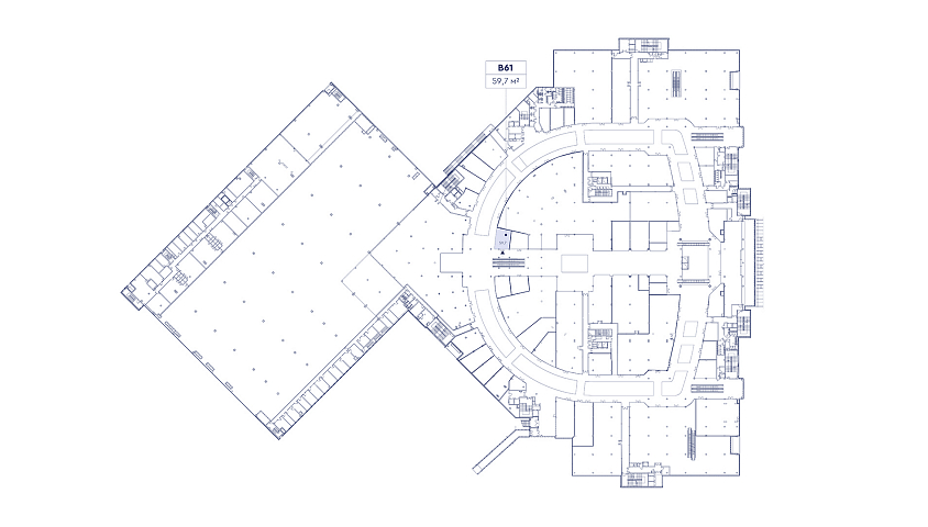 Помещение 59,70 кв.м. в ТРЦ Гудзон - Аренда Торговое помещение
