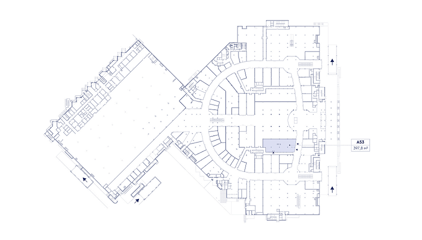 Помещение 397,8 кв.м. в ТРЦ Гудзон - Аренда Торговое помещение