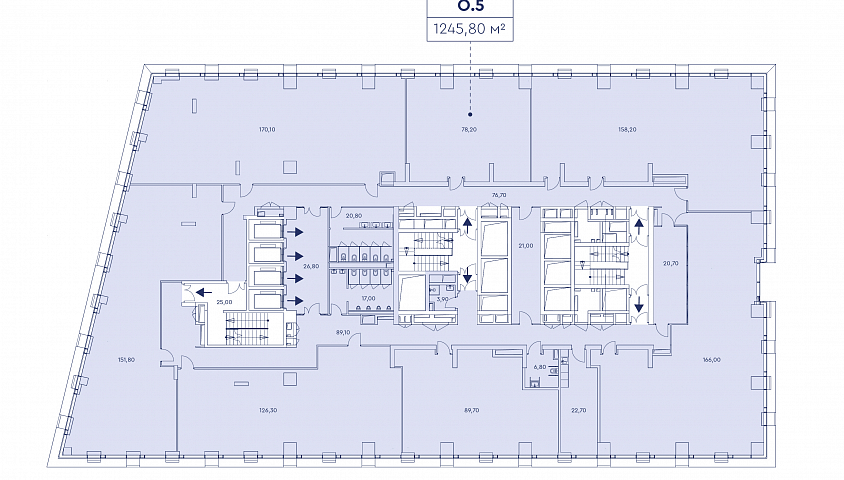 Офис 1245,80 м² в МФК Мираполис - Продажа Офисное помещение
